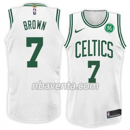 Camiseta Hombre Boston Celtics Jaylen Brown 7 Nike 2017-18 Blanco Swingman Camiseta Hombre Boston Celtics Jaylen Brown 7 Nike 2017-18 Blanco Swingman